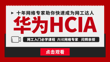 【6IE闫辉】 HCIA/HCIP/HCIE网络工程师实战篇-晓韩网络